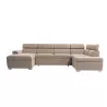 Umwandelbares Ecksofa 6 Plätze Stoff Rechtwinklig PARMA (Beige) mit assoziieren Funktionelle und stilvolle Küchensofas und Sofas