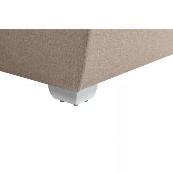 Canapé d'angle convertible 6 places tissu Angle Droit PARMA (Beige) à associer à Canapes Et Canapes Convertibles De Jardin Résis