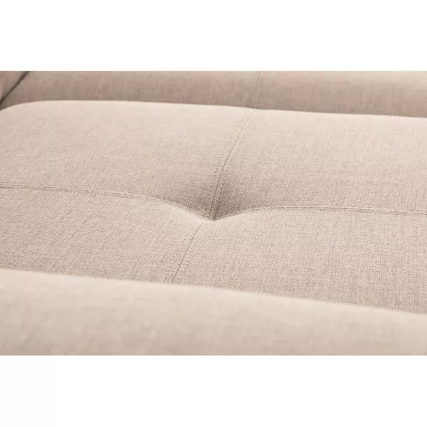 Umwandelbares Ecksofa 6 Plätze Stoff Rechtwinklig PARMA (Beige) mit assoziieren Moderne Sofas und Cabrio-Sofas für ein stilvolle