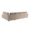 Umwandelbares Ecksofa 6 Plätze Stoff Rechtwinklig PARMA (Beige) mit assoziieren Sofas und umwandelbare Sofas mit Armlehnen für m