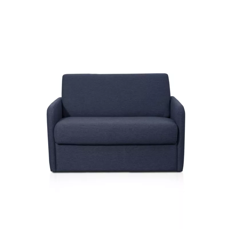 Fauteuil couchage rapide 100x190 en tissu DANOU (Bleu foncé)