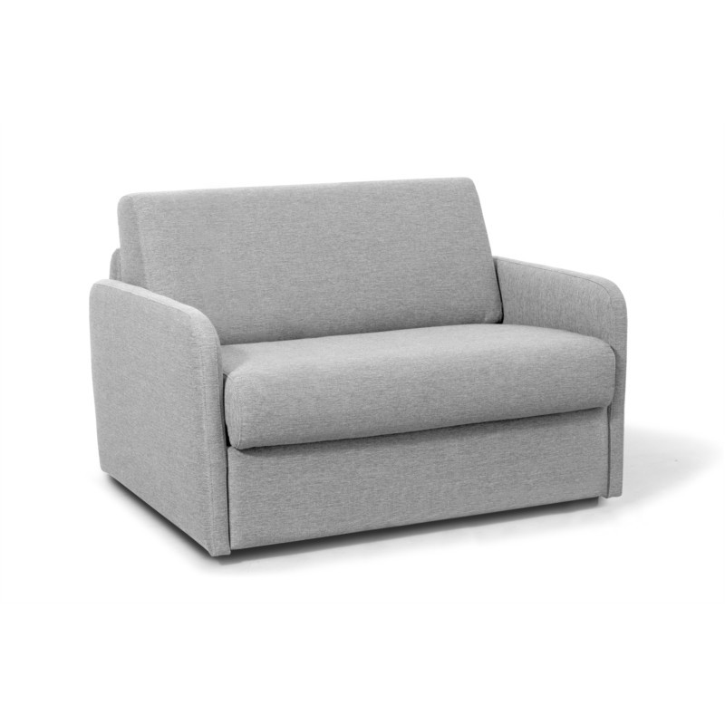 Fauteuil couchage rapide 100x190 en tissu DANOU (Gris clair)