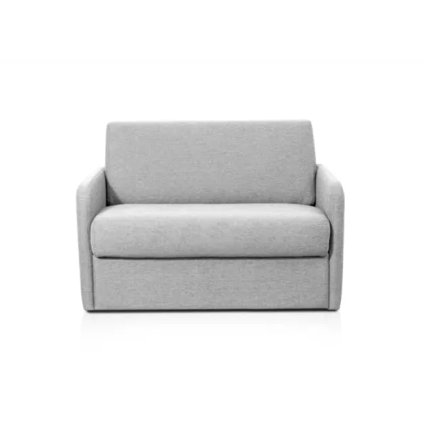 Fauteuil couchage rapide 100x190 en tissu DANOU (Gris clair)