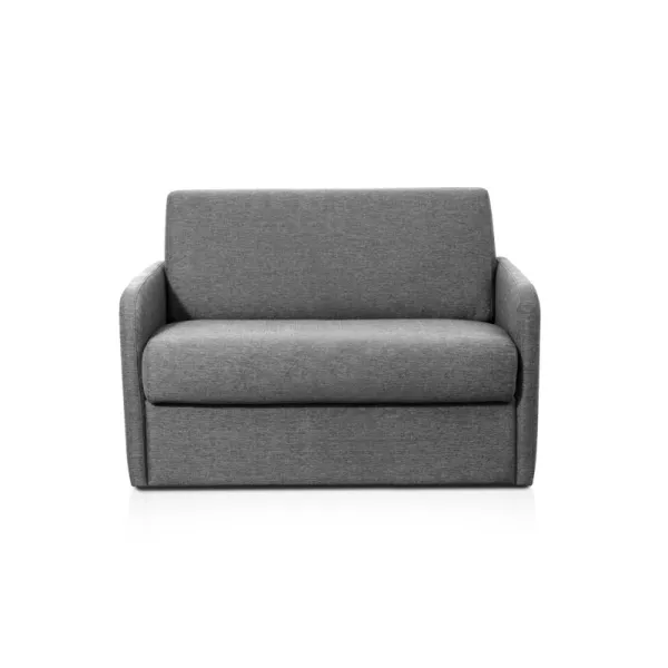 Fauteuil couchage rapide 100x190 en tissu DANOU (Gris foncé)