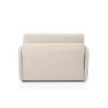 Fauteuil couchage rapide 100x190 en tissu DANOU (Beige)