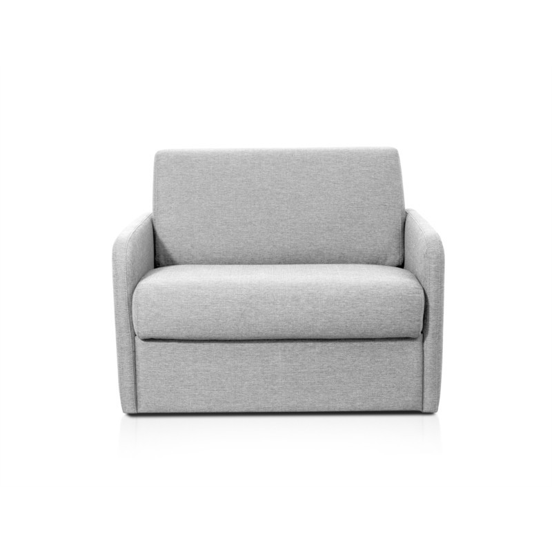 Fauteuil couchage rapide 70x190 en tissu DANOU (Gris clair)