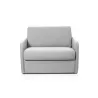 Fauteuil couchage rapide 70x190 en tissu DANOU (Gris clair)