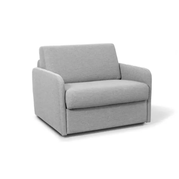 Fauteuil couchage rapide 70x190 en tissu DANOU (Gris clair)