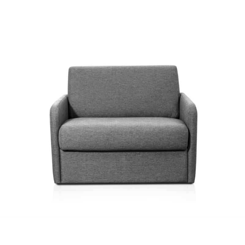 Fauteuil couchage rapide 70x190 en tissu DANOU (Gris foncé)