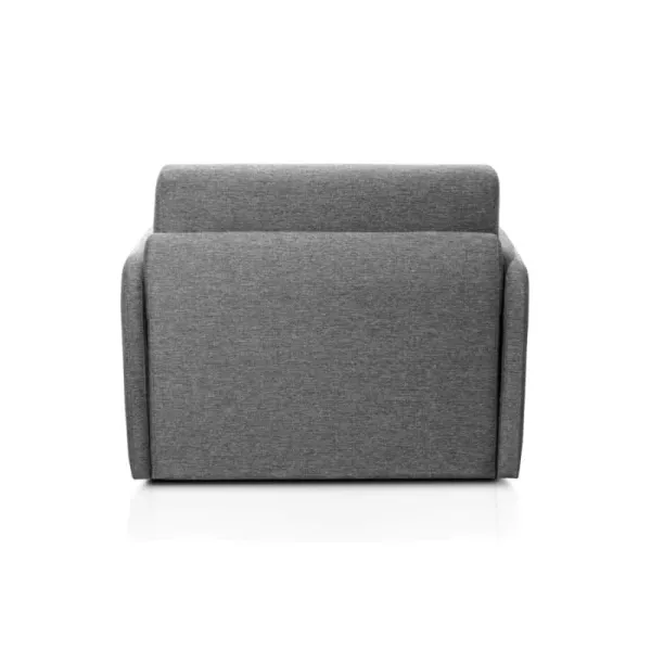 Fauteuil couchage rapide 70x190 en tissu DANOU (Gris foncé)