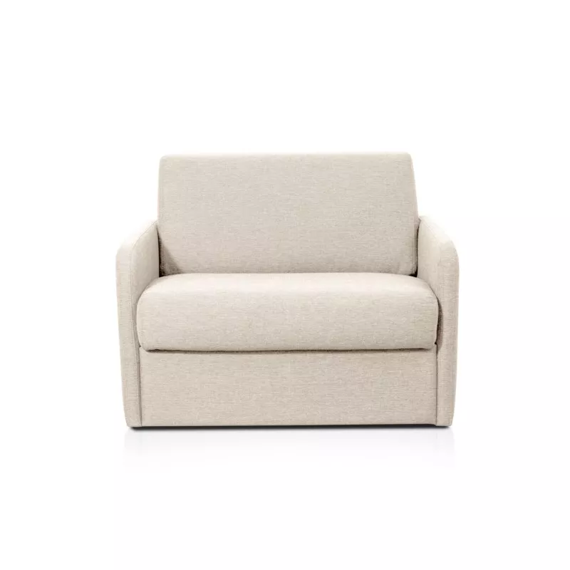 Fauteuil couchage rapide 70x190 en tissu DANOU (Beige)