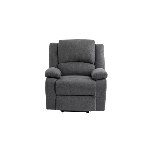 Fauteuil de relaxation électrique avec releveur en tissu RELAX (Gris foncé)