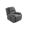 Fauteuil de relaxation électrique avec releveur en tissu RELAX (Gris foncé)