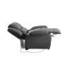 Fauteuil de relaxation électrique avec releveur en simili RELAX (Gris)