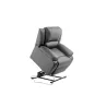 Fauteuil de relaxation électrique avec releveur en simili RELAX (Gris)