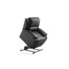 Fauteuil de relaxation électrique avec releveur en simili RELAX (Noir)