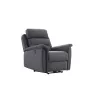 Fauteuil de relaxation électrique en tissu TONIO (Gris foncé)