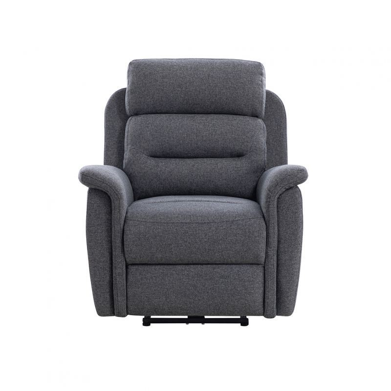 Fauteuil de relaxation électrique en tissu TONIO (Gris foncé)