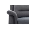 Fauteuil de relaxation électrique en tissu TONIO (Gris foncé)