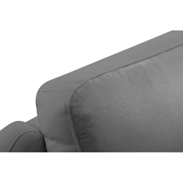 Fauteuil de relaxation électrique en microfibre et simili TONIO (Gris)