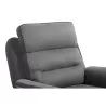 Fauteuil de relaxation électrique en microfibre et simili TONIO (Gris, noir)