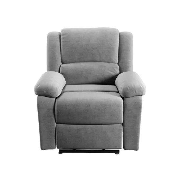 Fauteuil de relaxation électrique avec releveur en microfibre SHANA (Gris) à associer à Fauteuils En Bois Massif De Haute Qualit