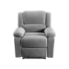 Electric relaxation chair with SHANA microfiber lifter (Grey) to associate with Stackable armchairs to save space