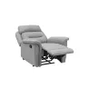 Fauteuil de relaxation manuel en tissu DETENTE (Gris clair)