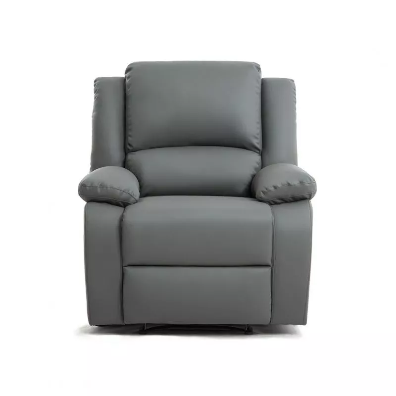 Fauteuil de relaxation manuel en simili ATLAS (Gris)