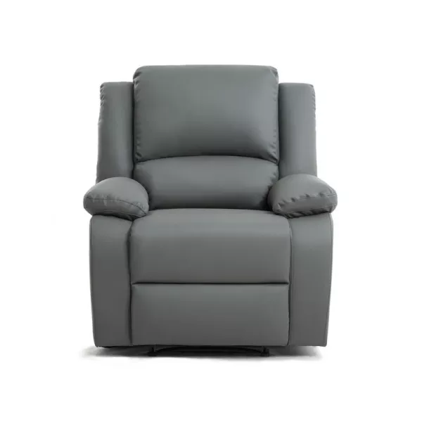 Fauteuil de relaxation manuel en simili ATLAS (Gris)