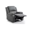 Fauteuil de relaxation manuel en simili ATLAS (Gris)