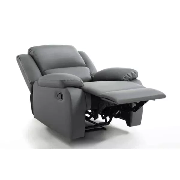 Fauteuil de relaxation manuel en simili ATLAS (Gris)