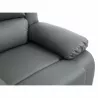 Fauteuil de relaxation manuel en simili ATLAS (Gris)