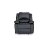 Fauteuil de relaxation manuel en simili ATLAS (Noir)