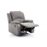 Fauteuil de relaxation manuel en microfibre ATLAS (Gris)