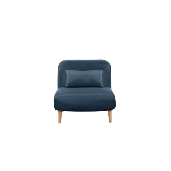 Banquette scandinave 1 place convertible BZ (Bleu pétrole)