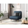 Banquette scandinave 1 place convertible BZ (Bleu pétrole)