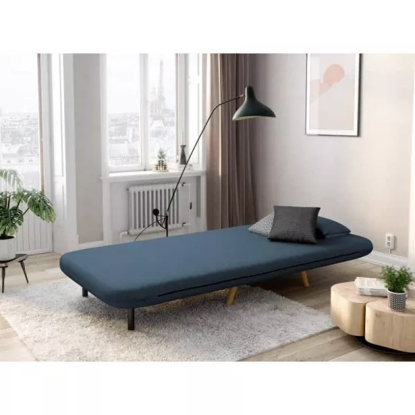 Banquette scandinave 1 place convertible BZ (Bleu pétrole)