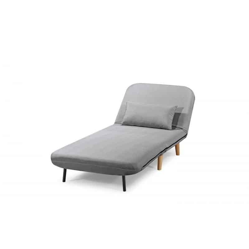 Banquette scandinave 1 place convertible BZ (Gris clair)