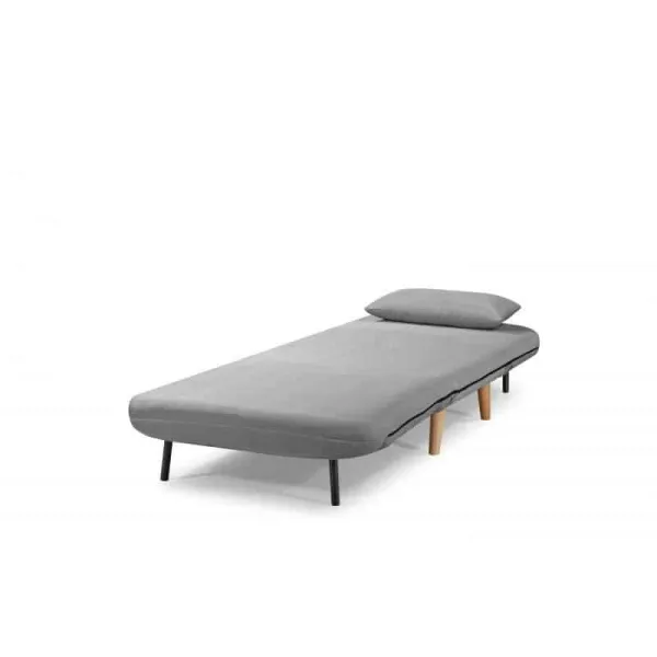 Banquette scandinave 1 place convertible BZ (Gris clair)