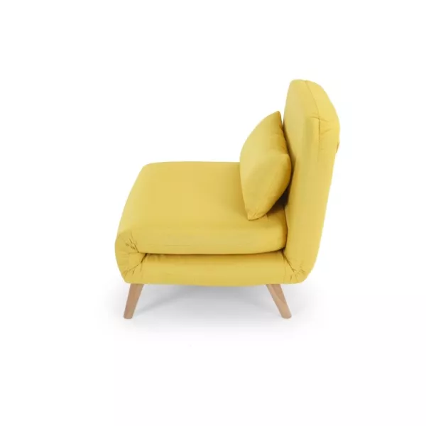 Banquette scandinave 1 place convertible BZ (Jaune)