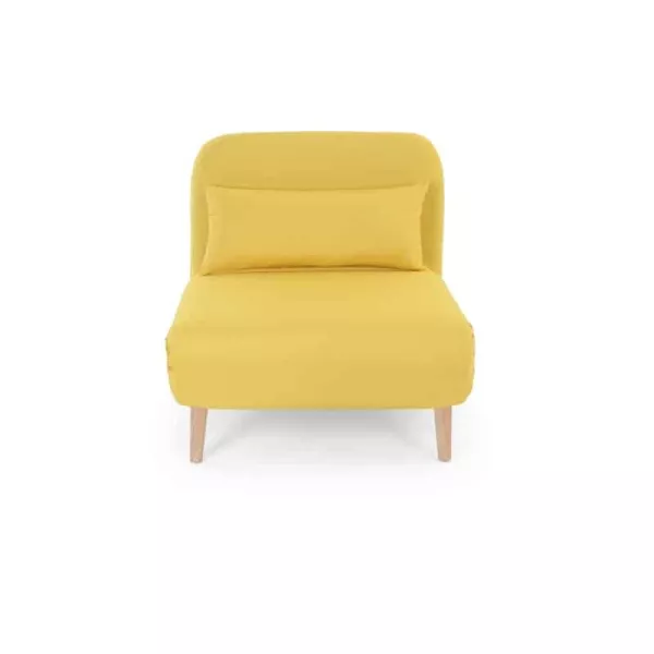 Banquette scandinave 1 place convertible BZ (Jaune)