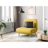 Banquette scandinave 1 place convertible BZ (Jaune)