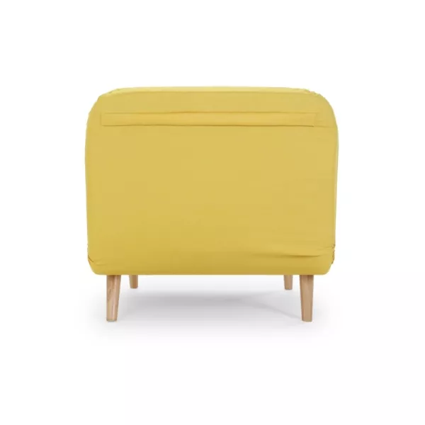 Banquette scandinave 1 place convertible BZ (Jaune)