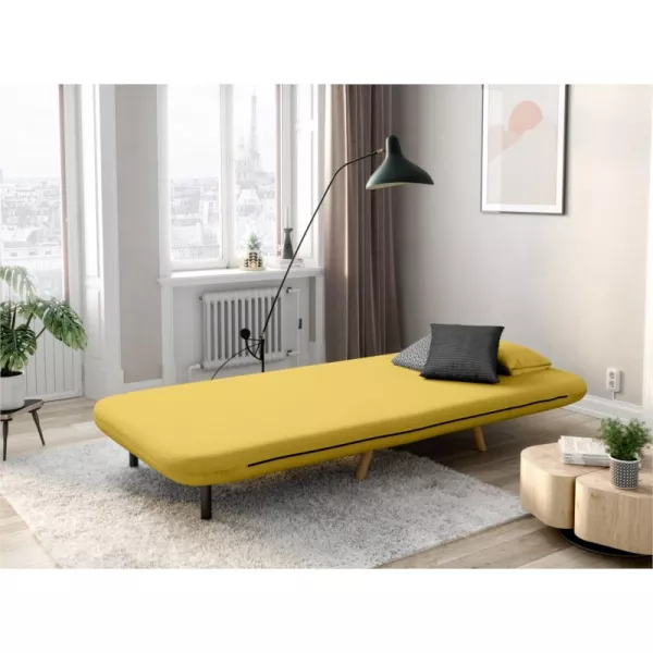 Banquette scandinave 1 place convertible BZ (Jaune)