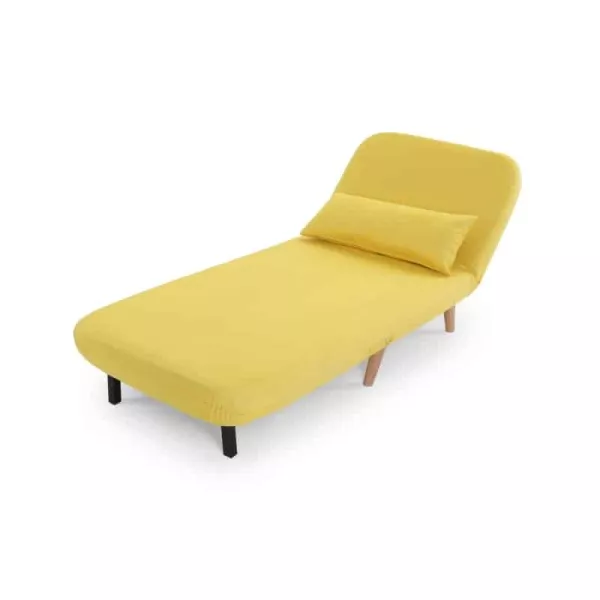 Banquette scandinave 1 place convertible BZ (Jaune)