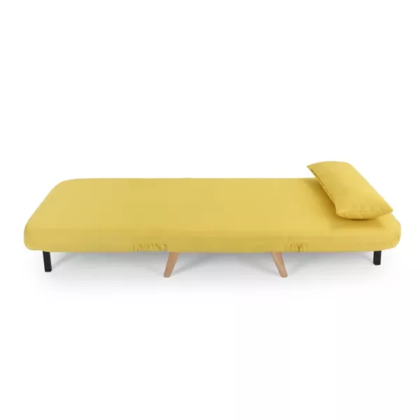 Banquette scandinave 1 place convertible BZ (Jaune)