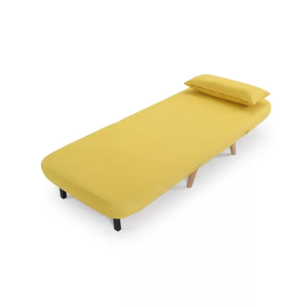 Banquette scandinave 1 place convertible BZ (Jaune)