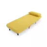 Banquette scandinave 1 place convertible BZ (Jaune)