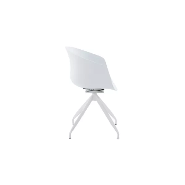 Fauteuil de bureau en polypropylène AUDE (Blanc)